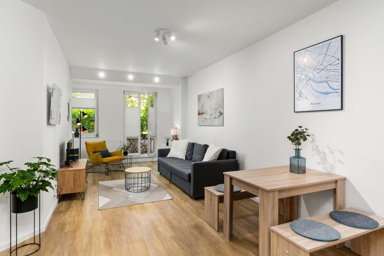 Mel&Bens City Apartment Terrasse Wallanlagen Brémai repülőtér Kültér fotó
